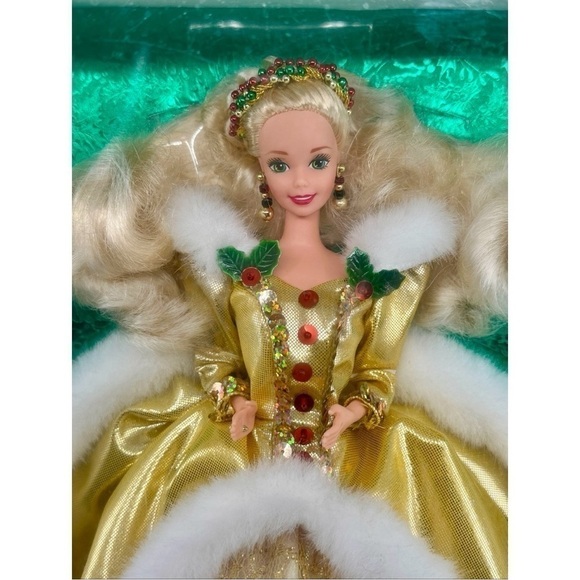 Barbie 1994 Holiday Happy Holidays RARE Vintage Doll Box Error Collectors Dream - Picture 4 of 11